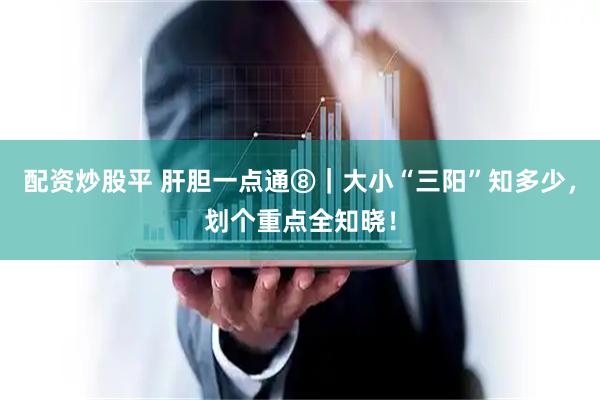 配资炒股平 肝胆一点通⑧｜大小“三阳”知多少，划个重点全知晓！