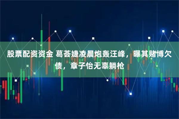 股票配资资金 葛荟婕凌晨炮轰汪峰，曝其赌博欠债，章子怡无辜躺枪